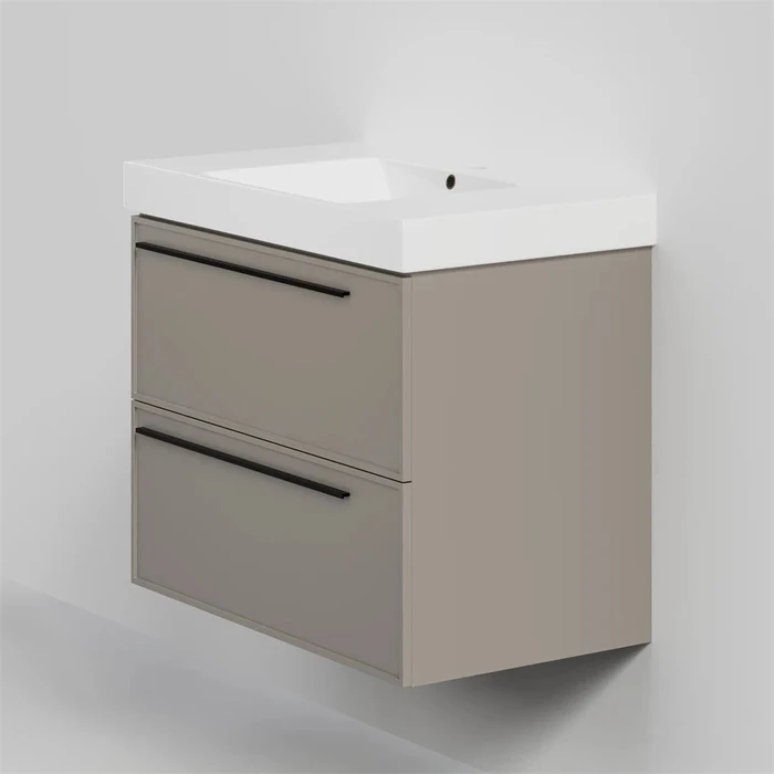 Тумба под раковину LA FENICE Elba Cappuccino TWIN, FNC-01-ELB-C-80-2, бежевая 80 FNC-01-ELB-C-80-2