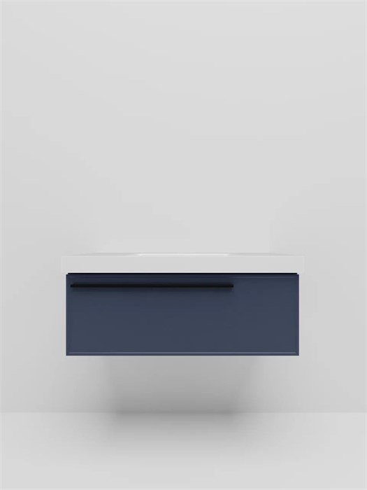 Тумба под раковину LA FENICE Elba Blu Grigio, FNC-01-ELB-BG-80, синяя 80 FNC-01-ELB-BG-80