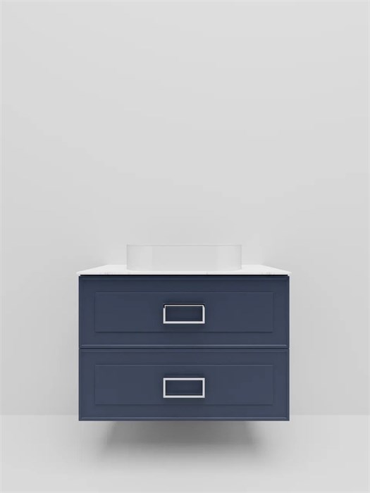 Тумба под раковину LA FENICE Cubo Blu Grigio TWIN, FNC-01-CUB-BG-100-2, синяя 100 FNC-01-CUB-BG-100-2
