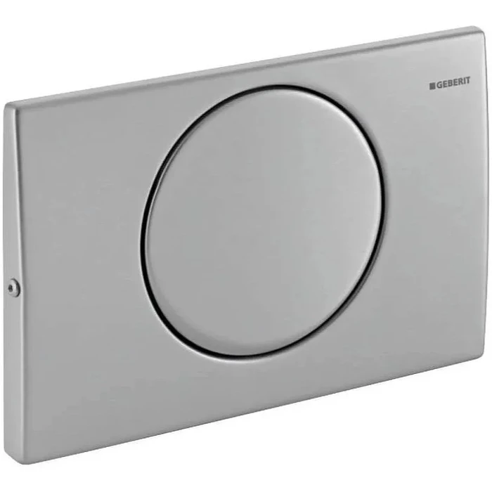 Смывная клавиша Geberit Delta10 смыв/стоп к 111.153.00.1, с креплением на винтах, сатинированный нержавеющая сталь 115.108.00.1