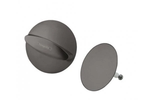 Внешняя часть набора для слива и перелива Hansgrohe Flexaplus шлифованный черный хром (58185340) 58185340