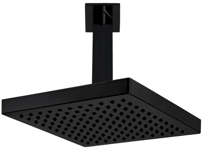 квадратный TIERA верхний душ 200x200мм матовый черный 102145032C1EX