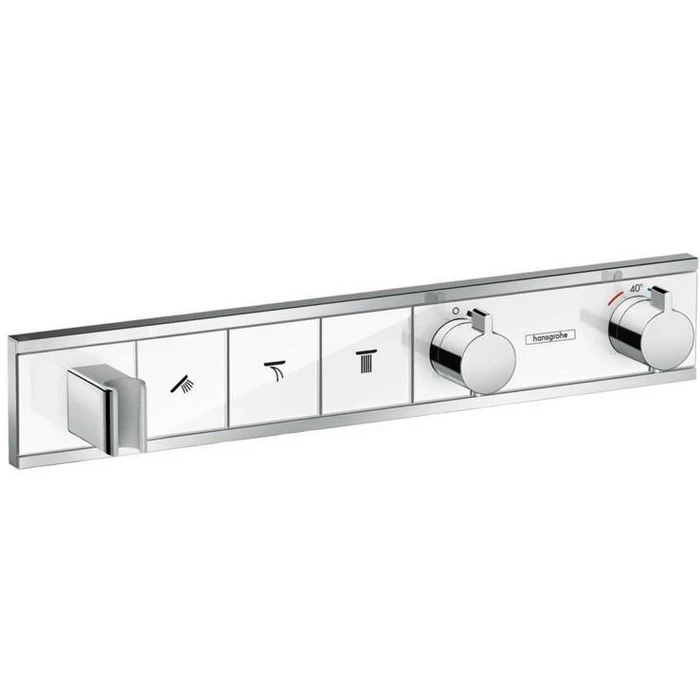 15356000 RainSelect Термостат, скрытого монтажа, для 3 потребителей, хром (нужна СЧ 15311180) 15356000