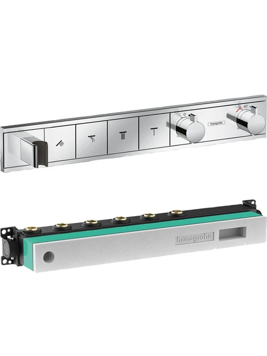 15357000S Set HG RainSelect термостатический смеситель для душа (15357000+15312180) 15357000S