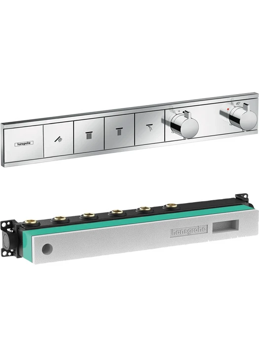 15382000S Set HG RainSelect термостатический смеситель для душа (15382000+15312180) 15382000S