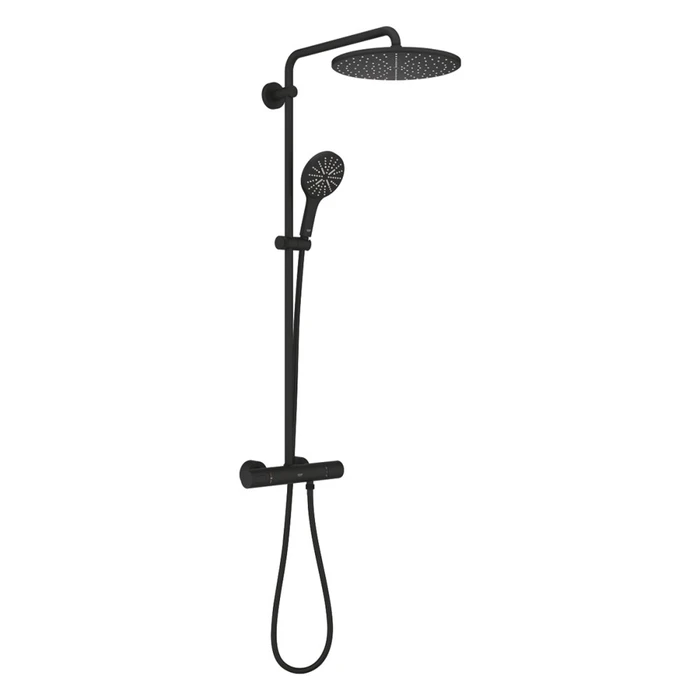 Rainshower SmartActive 310 Душевая система с термостатом для настенного монтажа, фантомный чёрный 22119KF0