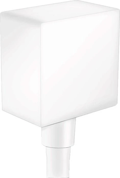 26455700 FixFit Square Шланговое подсоединение с клапаном обратного тока, матовый белый 26455700