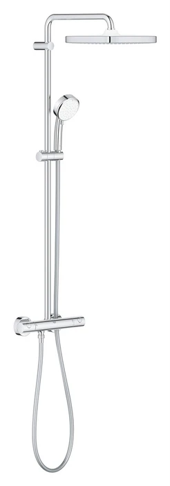 Tempesta Cosmopolitan 250 Cube Душевая система поворотная с термостатом, хром 26689000