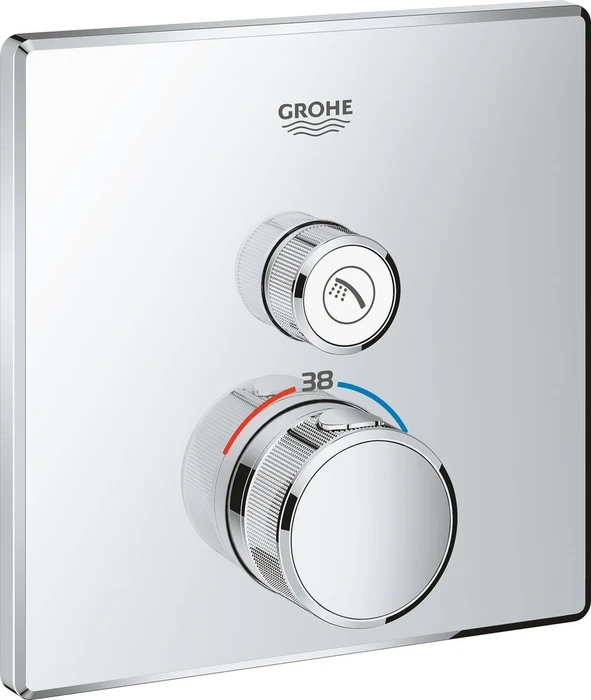 29123000 Grohtherm SmartControl Внешняя часть термостатического смесителя на 1 выход, хром 29123000