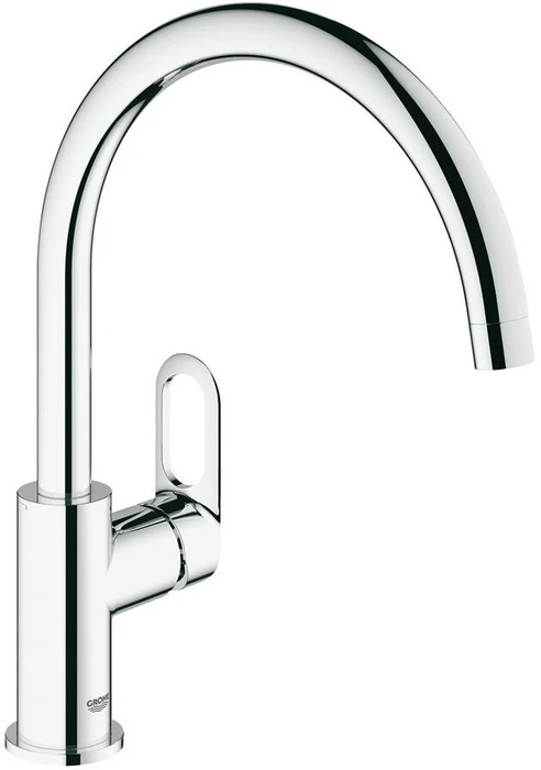BauLoop Смеситель для мойки С-излив, хром (замена 31368000) 31368001