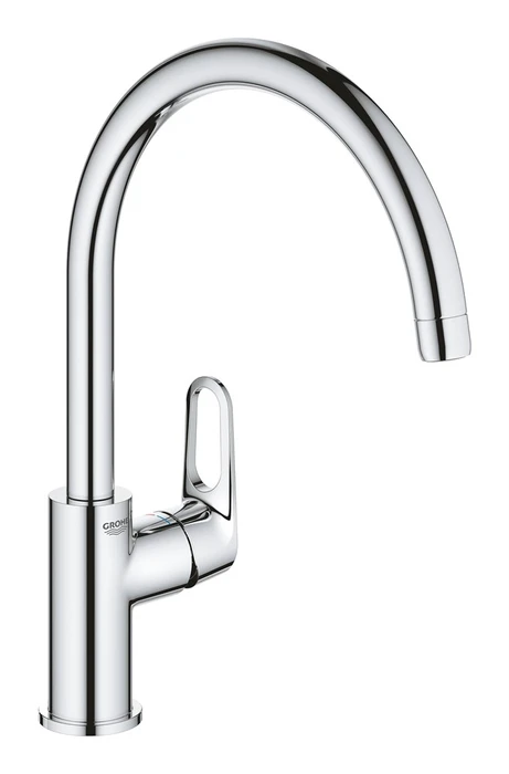 BauFlow Смеситель для кухни, высокий излив, хром (замена 31538000) 31538001