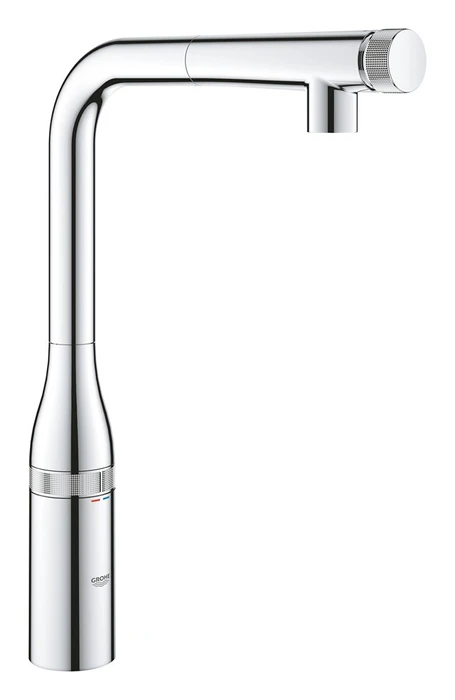 31615000 Essence SmartControl Смеситель для кухни с выдвижным L-образным изливом, хром 31615000