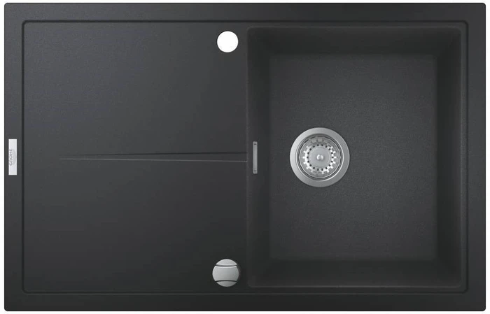 31639AP0 K400 50-C 78/50 1.0 Мойка, 780x500 мм, черный гранит 31639AP0
