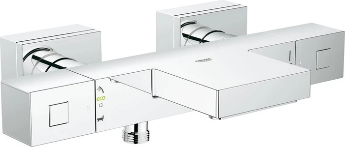 34497000 Grohtherm Cube Термостатический смеситель для ванны, хром 34497000