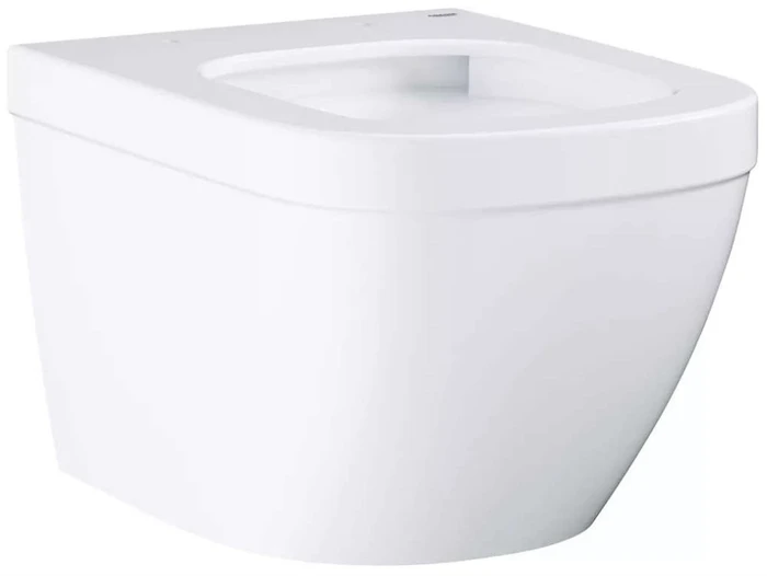 3920600H Euro Ceramic Унитаз подвесной безободковый, компактный с гигиеническим покрытием (без сиденья), альпин-белый 3920600H