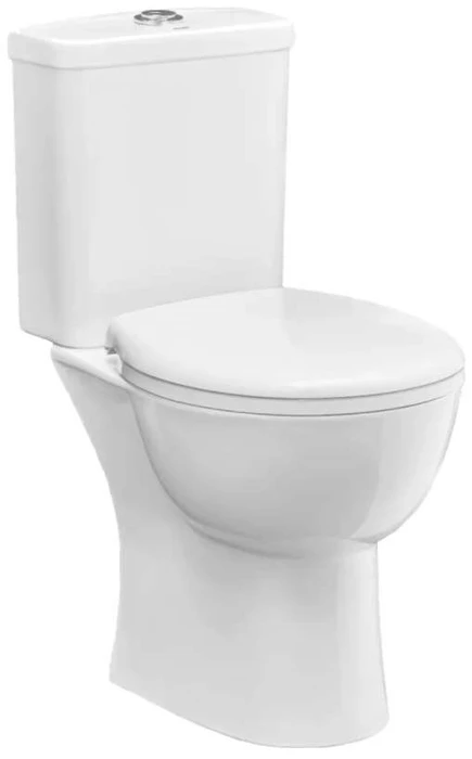 39429000 Bau Ceramic Унитаз напольный безободковый, вертикальный выпуск, белый 39429000