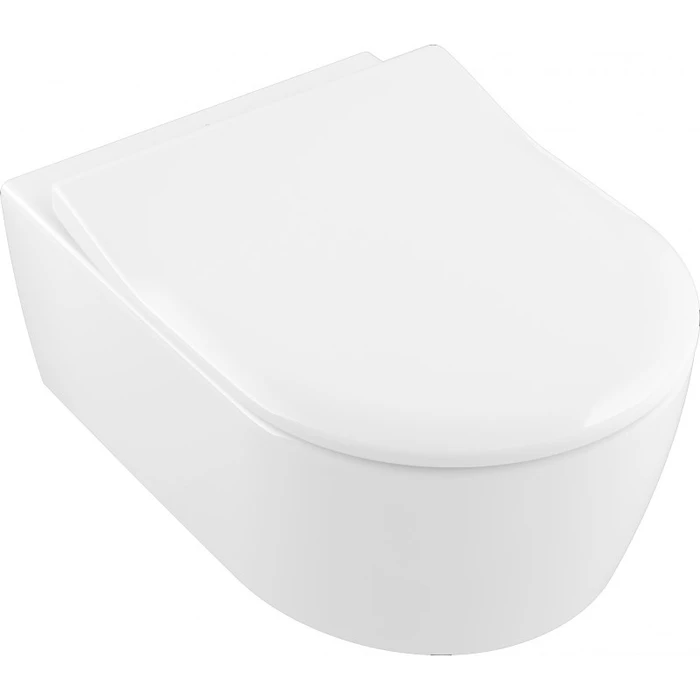 5656 RS01 AVENTO Комбипак (5656R001 Унитаз 370х530, подвесной, DirectFlush + 9M87S101 Сиденье для унитаза, SlimSeat, QuickRelease, SoftClosing) 5656RS01