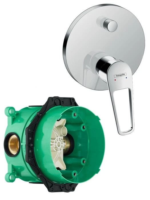 71345000S Set HG Novus Loop смеситель для ванны (71345000+01800180) 71345000S