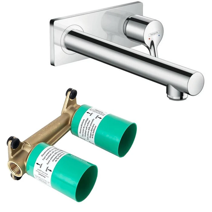 72111000S Set HG Talis S смеситель для раковины из стены (72111000+13622180) 72111000S