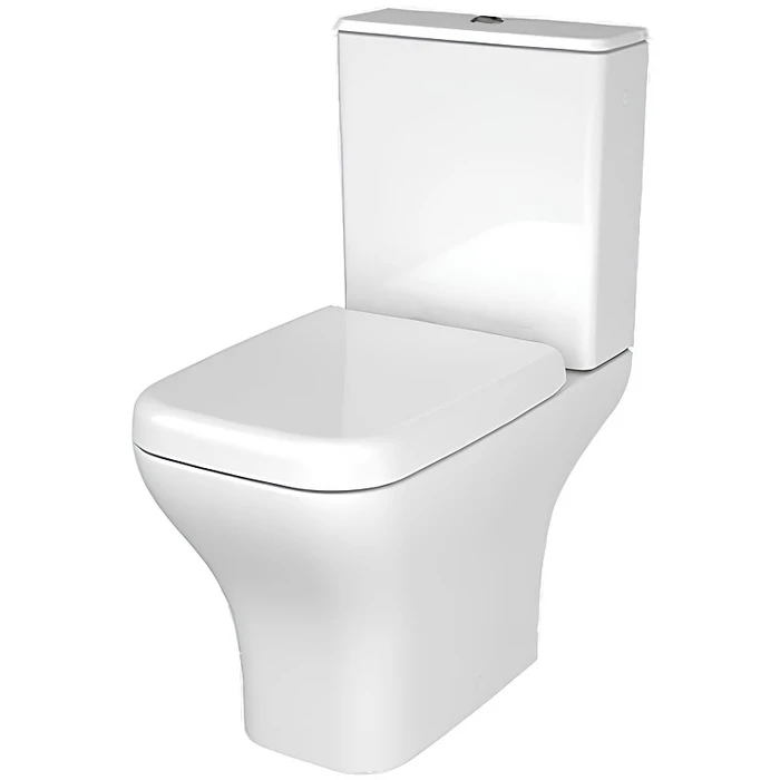 Напольный безободковый унитаз VitrA Polar, двурежимный механизм смыва 3/6 л, дюропластовое сиденье микролифт 9843B003-7201