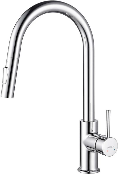 ЕВРОПА смеситель для кухни с вытяжным изливом 2 jet AQ1384CR