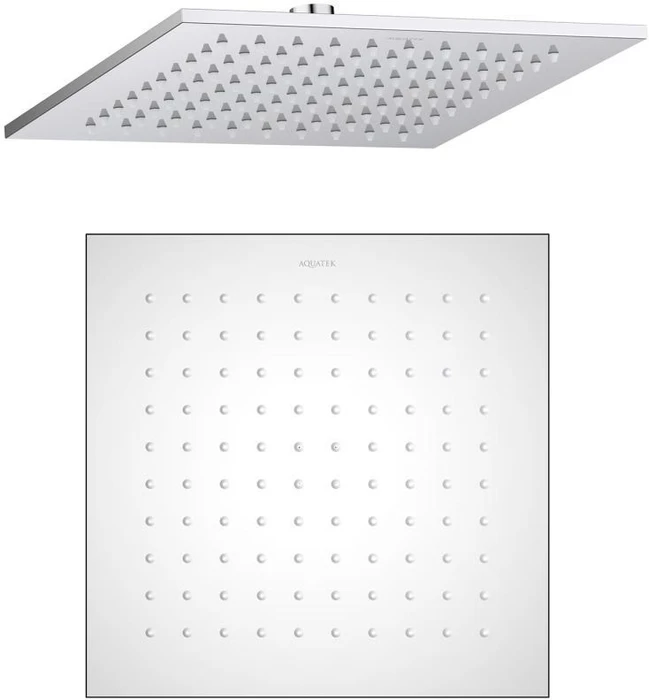 квадратный верхний душ 250*250*7 мм AQ2076CR
