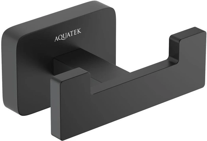 ЛИБРА крючок двойной, матовый черный AQ4302MB