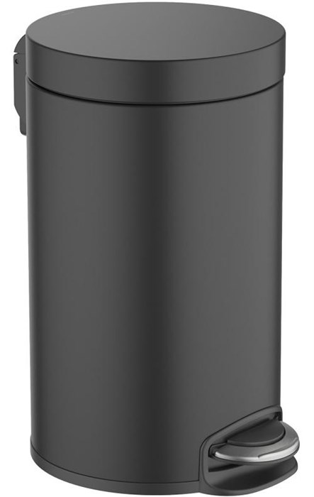 корзина для мусора с педалью, 8л, матовый черный AQ4992MB