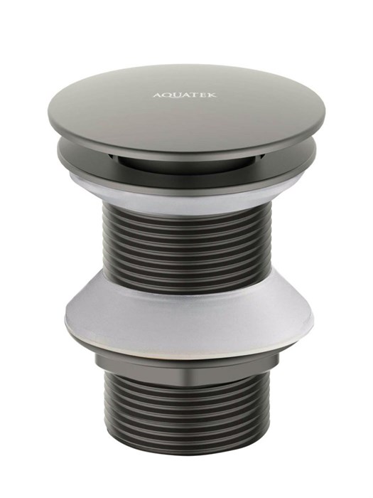 сливной набор для раковины Push-open без перелива, оружейная сталь AQ6003BGM