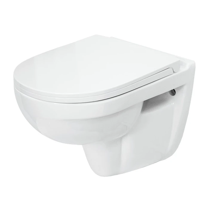 Унитаз подвесной "Best" ДМ (сиденье дюропласт, система soft close, clip up) WC.WH/Best/DM/WHT.G/S1