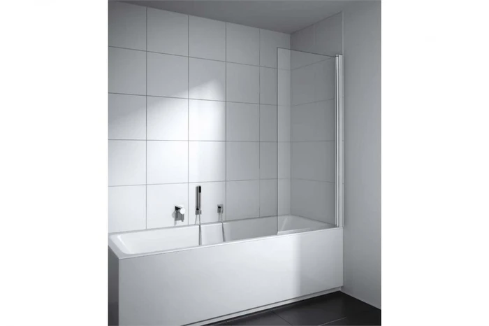 CADA XS CK DFR 09014 VPK Шторка на ванну (маятниковая створка), крепление справа, H=1400, L=880-905, стекло прозр. ESG Clean CKDFR09014VPK
