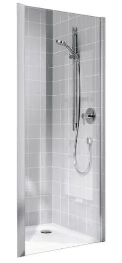CADA XS CK TWD 02520 VPK Боковая стенка для комбинации с дверью 220-270/2000, профиль серебро/глянец + стекло прозрачное ESG с покрытием CADAClean CKTWD02520VPK