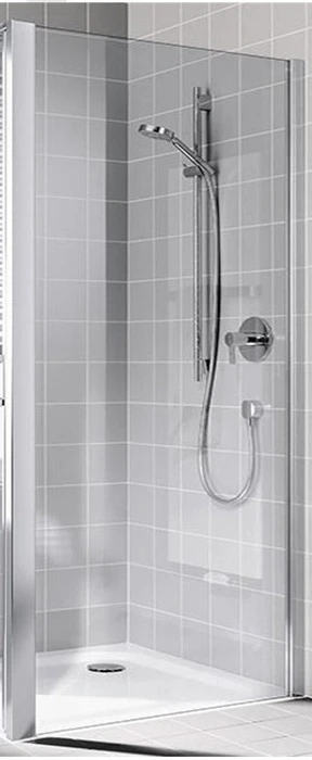 CADA XS CK TWD 12020 VPK Боковая стенка для комбинации с дверью 1170-1220/2000, профиль серебро/глянец + стекло прозрачное ESG с покрытием CADAClean CKTWD12020VPK
