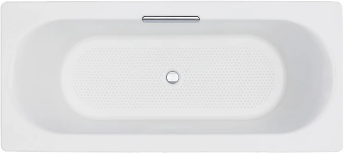 E6D901-0 VOLUTE Ванна чугунная 170x80 см с антискользящим покрытием, без отверстий для ручек, без ножек, белая E6D901-0