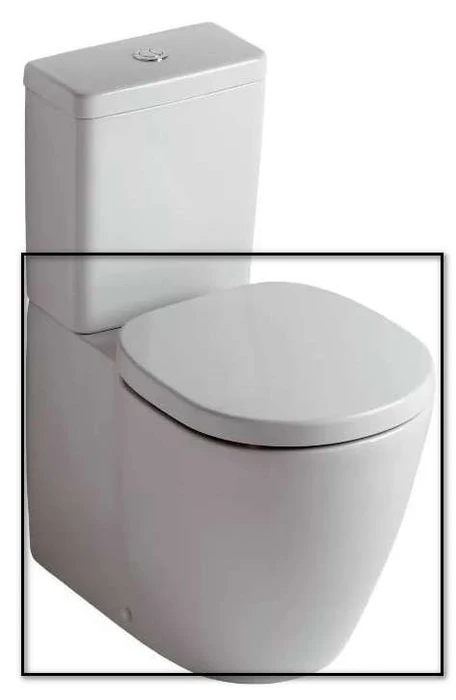 E803701 CONNECT Напольный пристенный унитаз без бачка, с крепежом TT0257919. E803701