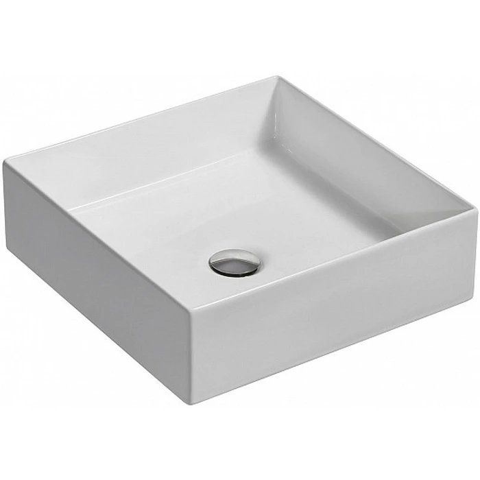 Delta Pure накладная раковина, тонкая керамика, 39*39 E90011-0
