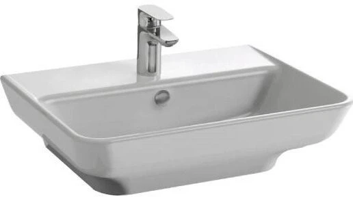 EGD112-00 STRUKTURA Раковина 60x48 с отв.для смесителя,сл.пер.,белый EGD112-00