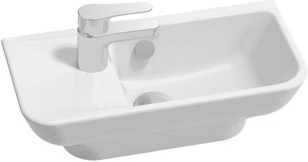 EGJ112-00 STRUKTURA Рукомойник 50x 25,5 с отв.для смесителя,сл.пер.,белый EGJ112-00