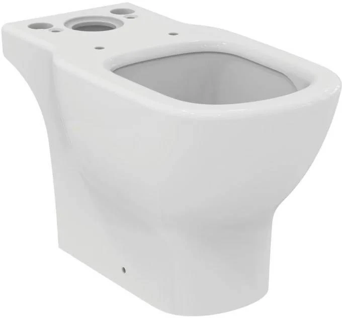 TESI AquaBlade® Напольный унитаз для монтажа с бачком, горизонтальный выпуск, глубокий смыв, сидение и крышка заказывается доп, с крепежом T008701