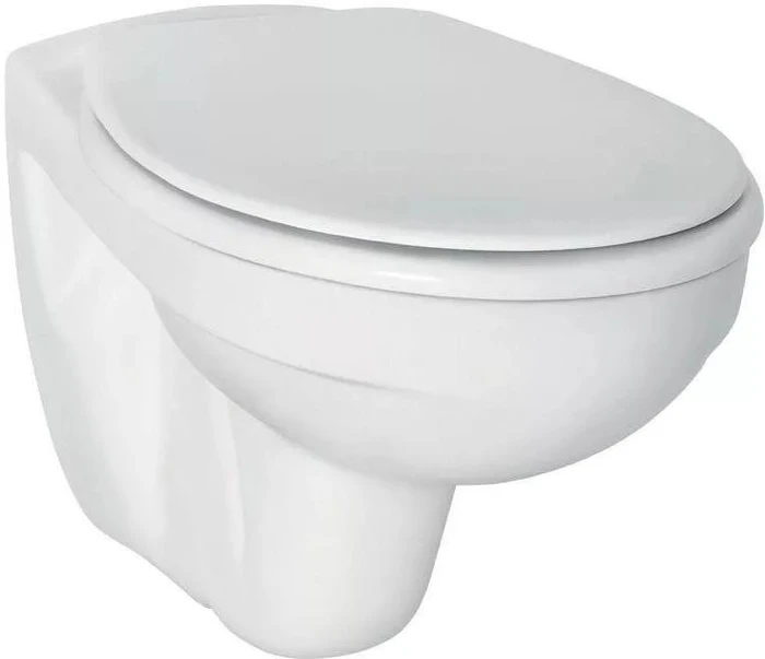 W740601 ECCO/EUROVIT Подвесной унитаз, глубокий смыв, без сидения и крышки. Для монтажа с сидением и крышкой W302601 или W303001 W740601