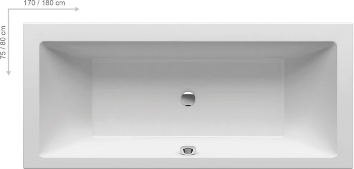 Ванна FORMY 01 180x80 белая C881000000