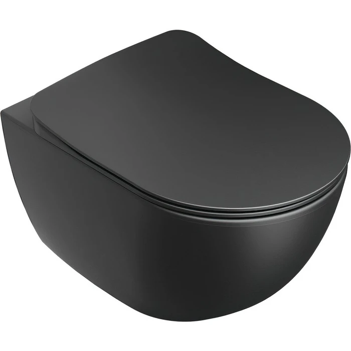 Унитаз подвесной Uni Chrome RimOFF (безободковый) ЧЕРНЫЙ X01794