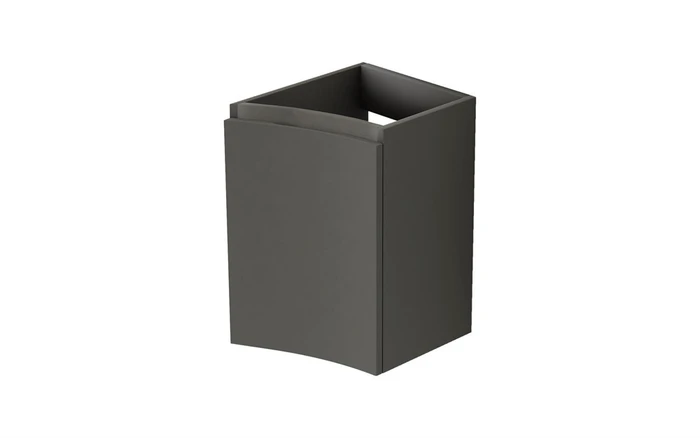 Шкафчик подвесной с одной распашной створкой, правый VAGUE CEZARES 54906 Grigio talpa opaco 54906, VAGUE