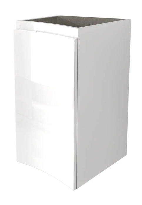 Шкафчик подвесной с одной распашной створкой, левый VAGUE CEZARES 44228 Bianco lucido 44228, VAGUE