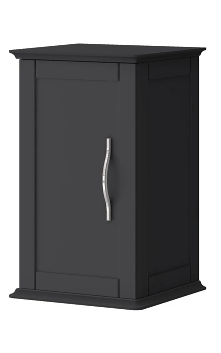 Шкафчик подвесной с одной распашной дверцей, реверсивный CEZARES TIFFANY 54961 Nero grafite 54961, TIFFANY