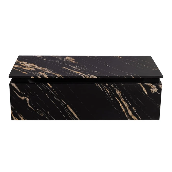 SLIDER Тумба с одним выкатным ящиком, Черный Фьюжн, 996x476x300, SLIDER-1000-1C-PI-NF-P SLIDER-1000-1C-PI-NF-P