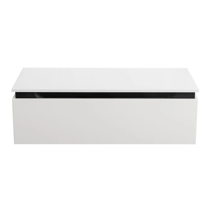 SLIDER Тумба с одним выкатным ящиком, Bianco Opaco, 996x476x300, SLIDER-1000-1C-PI-BO SLIDER-1000-1C-PI-BO