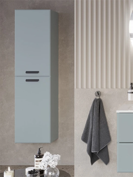 Шкаф подвесной CEZARES ECO-CER-N-1500-2A-SC-GAO-P Серо-Голубой матовый, ручки серые ECO-CER-N-1500-2A-SC-GAO-P;RS156BL.3/96