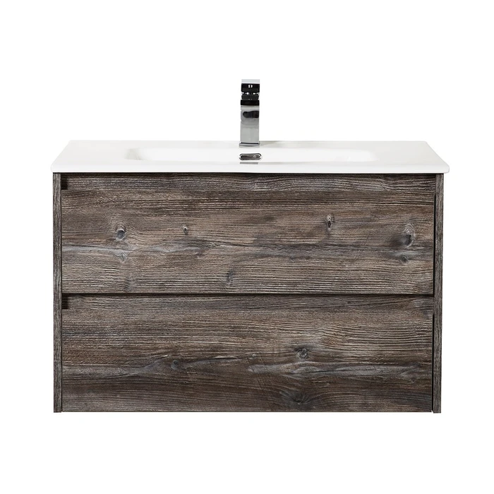 Тумба с раковиной подвесная BelBagno KRAFT 80 Pino Pasadena, раковина белая KRAFT-800-2C-SO-PP;BB800ETL