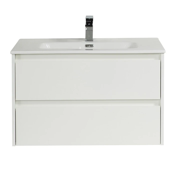 Тумба с раковиной подвесная BelBagno KRAFT 100 Bianco Opaco, раковина белая KRAFT-1000-2C-SO-BO;BB1000ETL